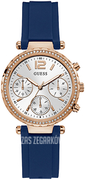 Guess Solstice Srebrny/Guma Ø36 mm GW0113L3