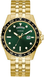 Guess Zielony/Stal w odcieniu złota Ø44 mm GW0220G2