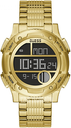 Guess Ekran LCD/Stal w odcieniu złota Ø44.5 mm GW0271G2
