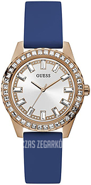 Guess Sparkler Srebrny/Guma Ø38 mm GW0285L1