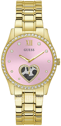 Guess Trend Różowy/Stal w odcieniu złota Ø38 mm GW0380L2