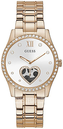 Guess Trend Srebrny/Stal w kolorze różowego złota Ø38 mm GW0380L3