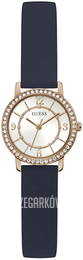 Guess Melody Srebrny/Guma Ø28 mm GW0469L2