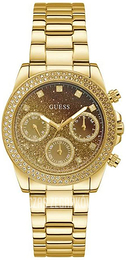 Guess Classic Brązowy/Stal w odcieniu złota Ø38 mm GW0483L2