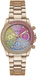 Guess Classic Różowy/Stal w kolorze różowego złota Ø38 mm GW0483L3