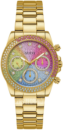 Guess Wielokolorowy/Stal w odcieniu złota Ø38 mm GW0483L4