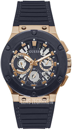 Guess Circuit Czarny/Guma Ø44 mm GW0487G4