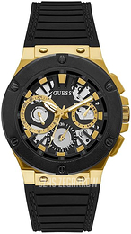 Guess Circuit Czarny/Guma Ø44 mm GW0487G5