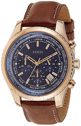 Guess Pursuit Niebieski/Skóra Ø45 mm GW0500G1