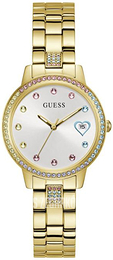 Guess Three Of Hearts Srebrny/Stal w odcieniu złota Ø34 mm GW0657L2