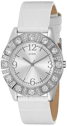 Guess Srebrny/Skóra Ø37 mm I95263L1