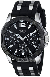 Guess Sporty Czarny/Stal Ø43 mm U0366G1