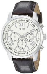 Guess Iconic Biały/Skóra Ø45 mm U0380G2