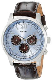 Guess Iconic Niebieski/Skóra Ø45 mm U0380G6