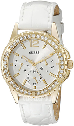 Guess Srebrny/Skóra Ø36 mm U0620L2