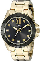 Guess Czarny/Stal w odcieniu złota Ø43 mm U0721G2
