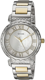 Guess Biały/Stal w odcieniu złota Ø37.5 mm U0831L3