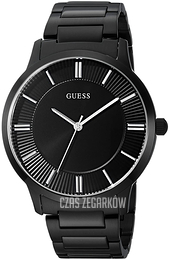 Guess Czarny/Stal Ø44 mm U0990G5