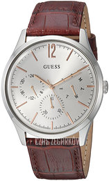 Guess Srebrny/Skóra Ø42 mm U1041G1