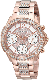 Guess Biały/Stal w kolorze różowego złota Ø36 mm U1071L3