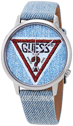 Guess Niebieski/Skóra Ø38 mm V1014M1