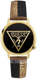 Guess Czarny/Skóra Ø38 mm V1015M2