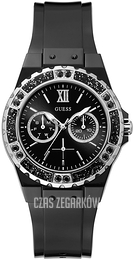 Guess Limelight Czarny/Guma Ø39 mm W0041L5