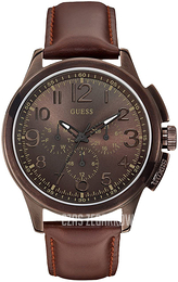 Guess Brązowy/Skóra Ø46 mm W0067G4