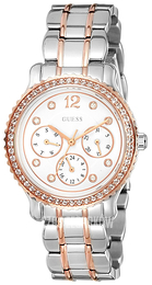 Guess Iconic Srebrny/Stal w kolorze różowego złota Ø35 mm W0305L3