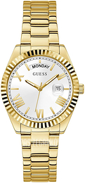 Guess Luna Srebrny/Stal w odcieniu złota Ø36 mm W0308L2