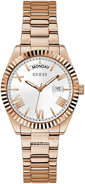 Guess Luna Srebrny/Stal w kolorze różowego złota Ø36 mm W0308L3