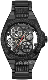 Guess Big Reveal Szkieletowa tarczy/Stal Ø45 mm W0323G3