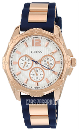 Guess Dress Biały/Stal w kolorze różowego złota Ø41 mm W0325L8