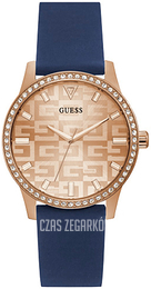 Guess Różowe złoto/Guma Ø40 mm W0355L2