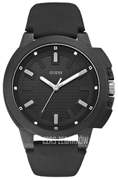 Guess Czarny/Skóra Ø52 mm W0382G1