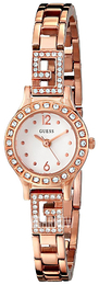 Guess Iconic Biały/Stal w kolorze różowego złota Ø20.5 mm W0411L3