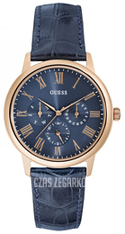 Guess Niebieski/Skóra Ø40 mm W0496G4