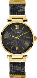 Guess Czarny/Stal w odcieniu złota Ø36 mm W0638L10