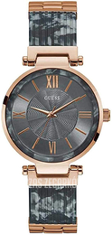 Guess Szary/Stal w kolorze różowego złota Ø37 mm W0638L11