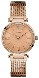 Guess Soho Różowe złoto/Stal w kolorze różowego złota Ø36.5 mm W0638L4