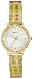 Guess Chelsea Biały/Stal w odcieniu złota Ø30 mm W0647L7