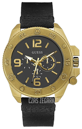 Guess Viper Czarny/Skóra Ø46 mm W0659G2