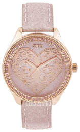 Guess Trend Różowy/Skóra Ø36 mm W0698L2
