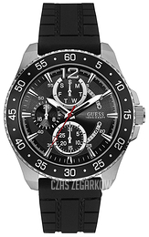 Guess Jet Czarny/Guma Ø43 mm W0798G1