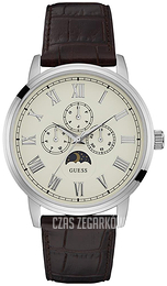 Guess Sporty Kremowy/Skóra Ø44 mm W0870G1