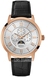 Guess Delancy Biały/Skóra Ø44 mm W0870G2