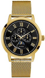 Guess Czarny/Stal w odcieniu złota Ø43 mm W0871G2
