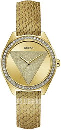 Guess Żółte złoto/Skóra Ø36 mm W0884L5