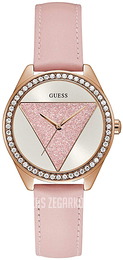 Guess Tri Glitz Różowy/Skóra Ø36.5 mm W0884L6