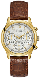 Guess Taylor Srebrny/Skóra Ø40 mm W1017L2